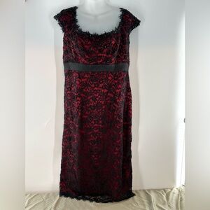 Tadashi Shoji | Dresses | Tadashi Shoji Fatiha Floral Lace And Chiffon Dress  | Poshmark
